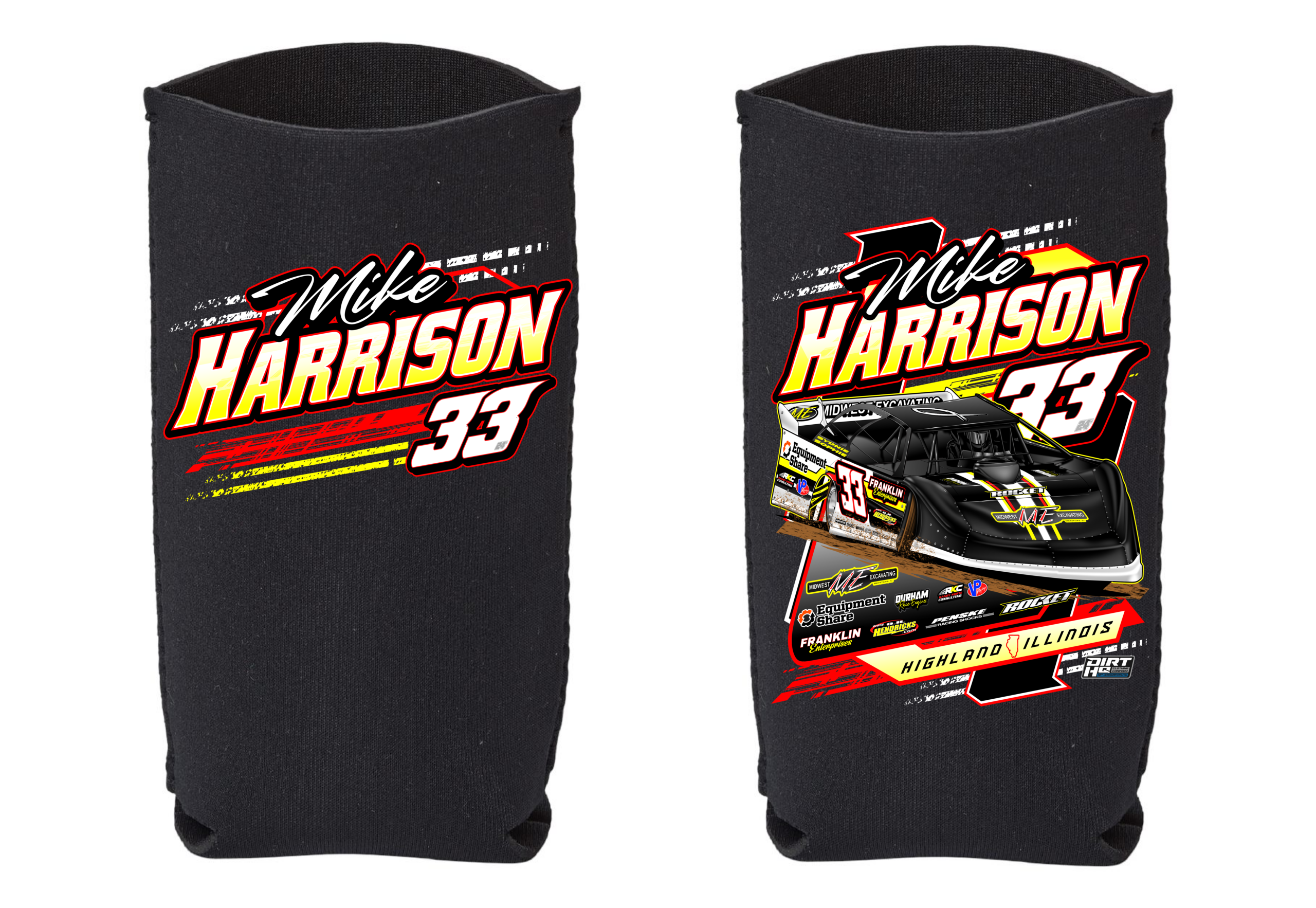 Mike Harrison Slim Can Koozie